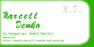 marcell demko business card